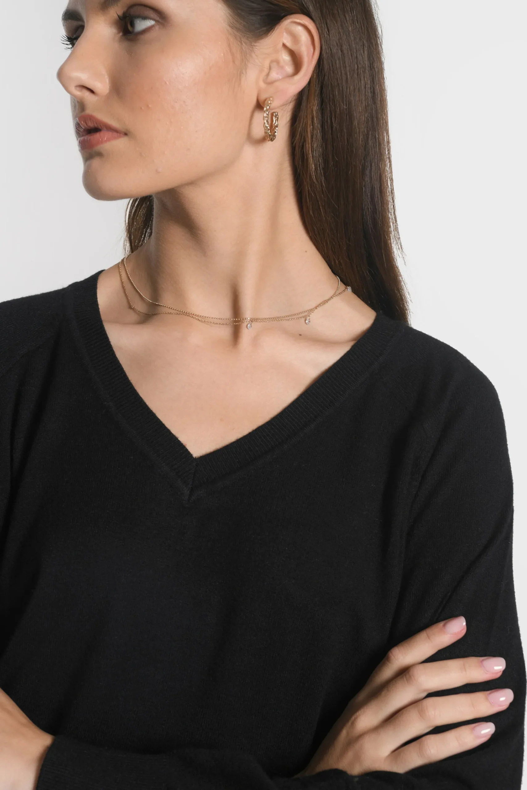 pull_col_v_nolwenn_noir_3.webp KOOKAÏ PULL COL V NOLWENN Noir Discount