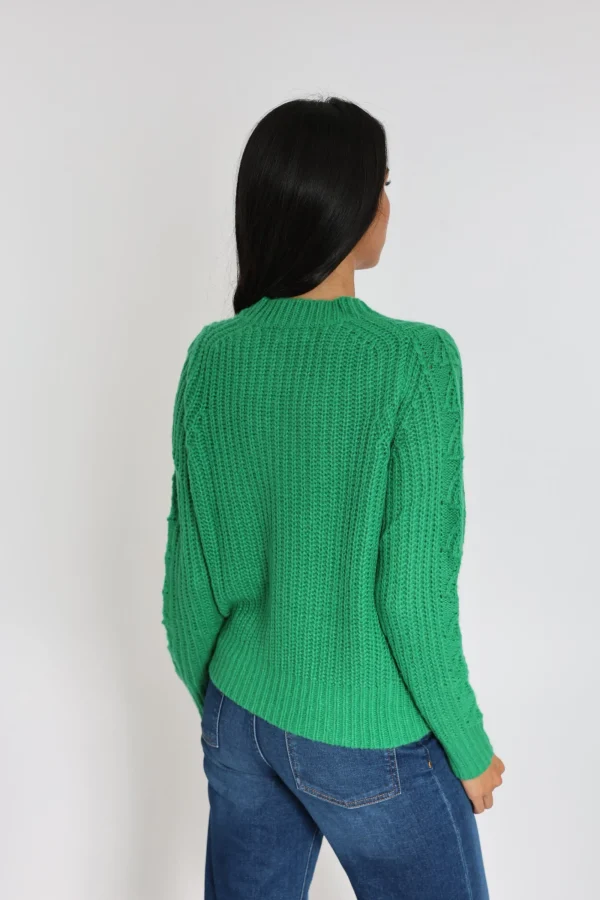 KOOKAÏ PULL LANA COL ROND Green New