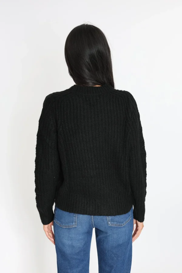 KOOKAÏ PULL LANA COL ROND Noir Flash Sale