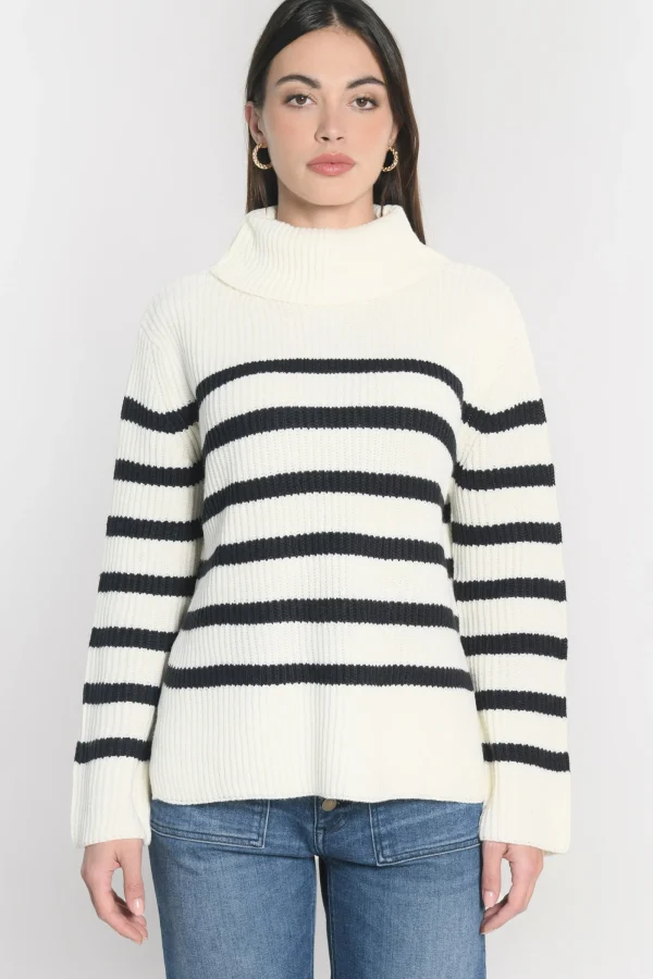 KOOKAÏ PULL MARIN SIW ÉCRU/MARINE Ecru/marine Cheap