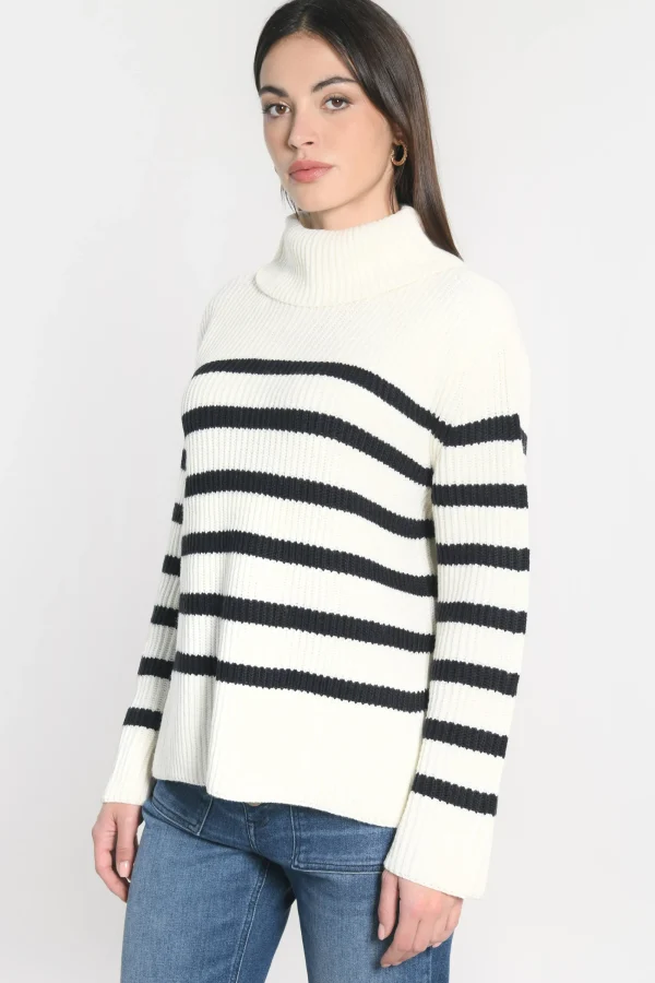 KOOKAÏ PULL MARIN SIW ÉCRU/MARINE Ecru/marine Cheap