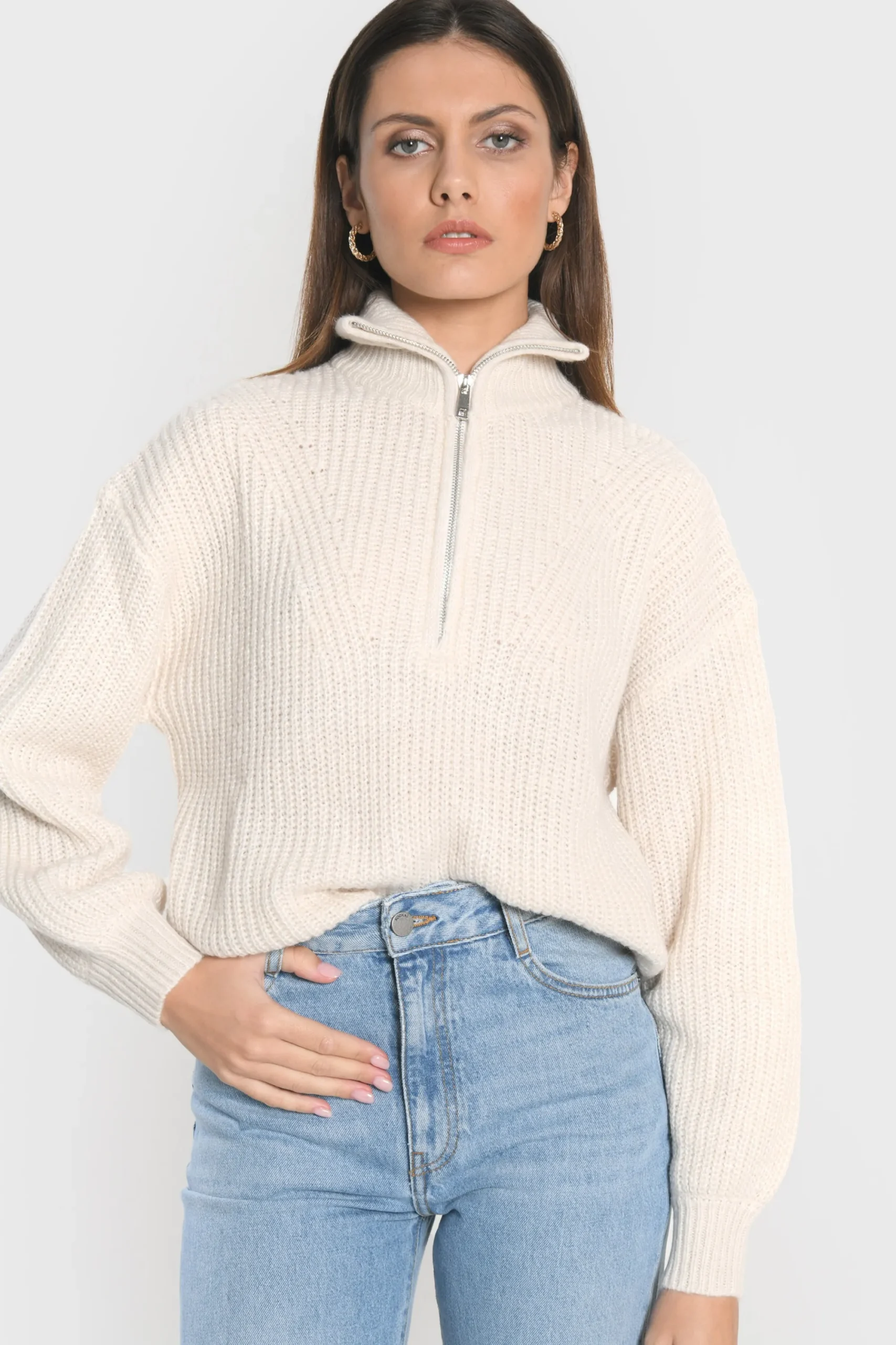 pull_mina_camioneur_ecru_1.webp KOOKAÏ PULL MINA CAMIONEUR Ecru Hot