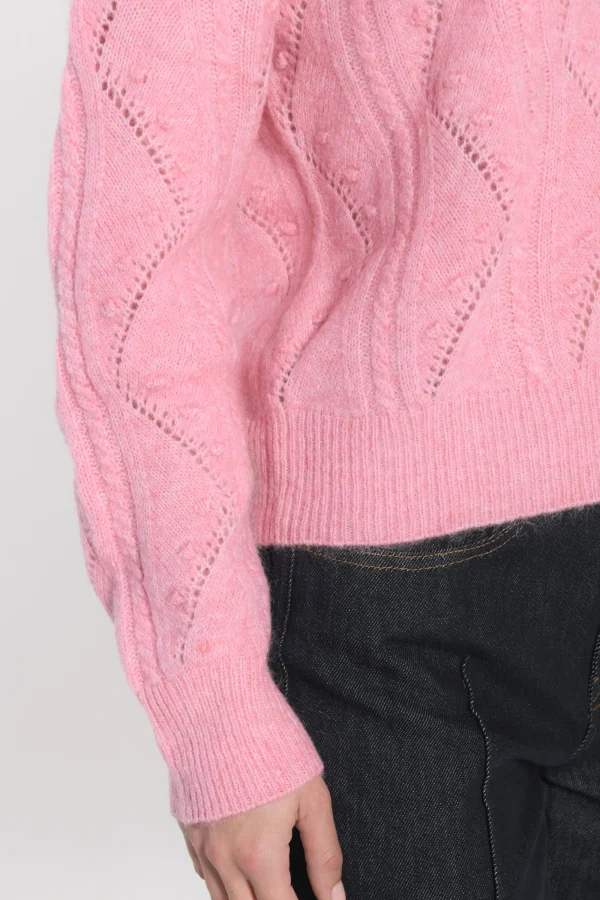 KOOKAÏ PULL MONICA ROSE POUDRÉ CHINÉ Rosepoudrechine Outlet