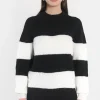 KOOKAÏ PULL RAYÉ COLETTE NOIR/ÉCRU Noir/ecru Best Sale