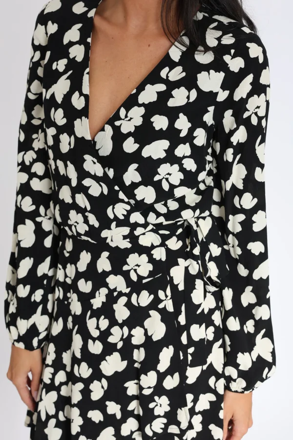 KOOKAÏ ROBE COURTE CARMEN Noir/blanc New