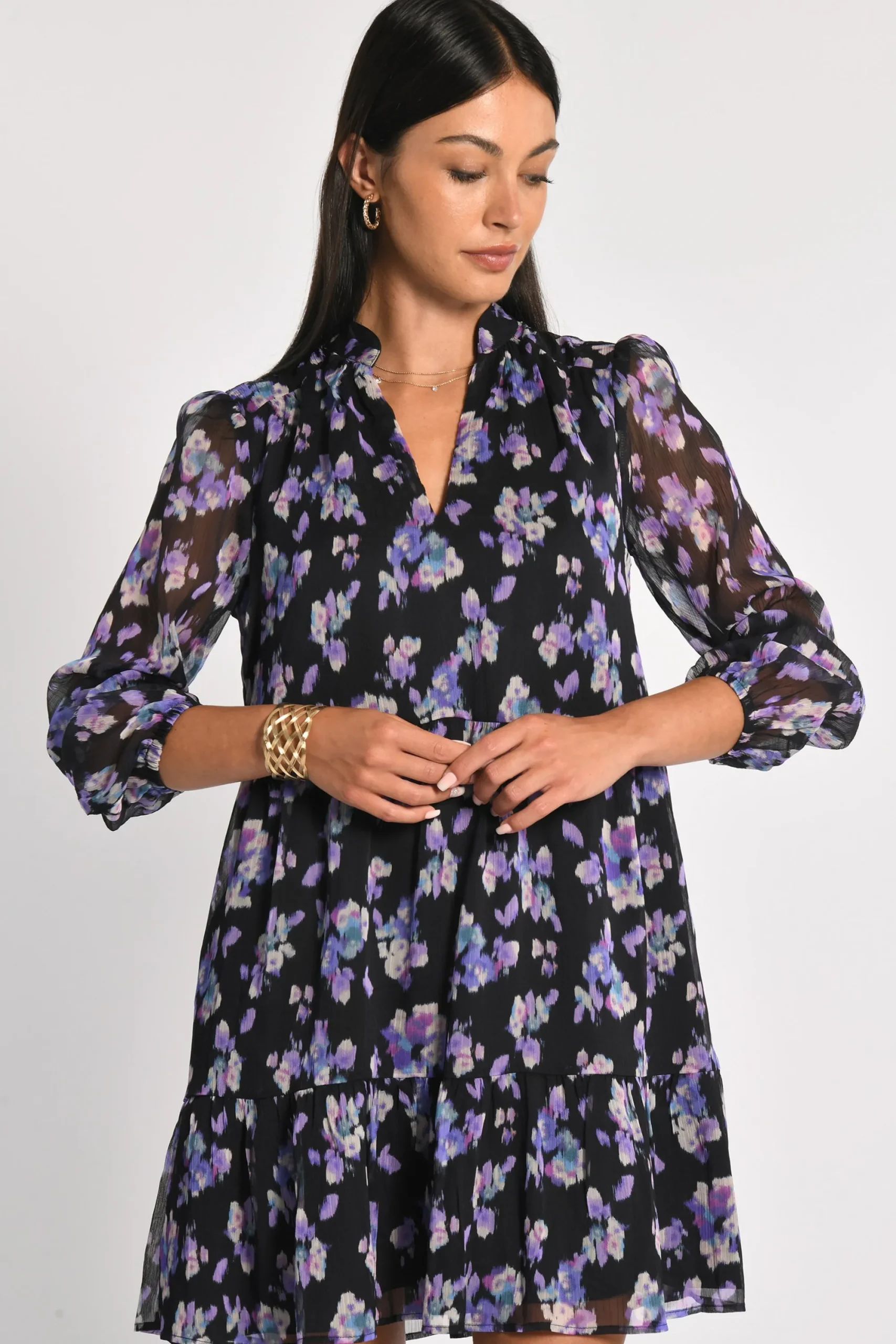 robe_courte_fleurs_madiso_2.webp KOOKAÏ ROBE COURTE FLEURS MADISON MULTI VIOLET Multiviolet Hot