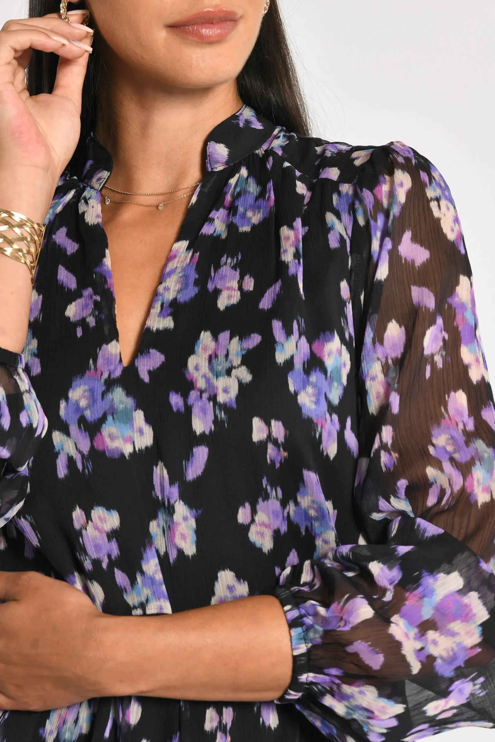 robe_courte_fleurs_madiso_3.webp KOOKAÏ ROBE COURTE FLEURS MADISON MULTI VIOLET Multiviolet Hot