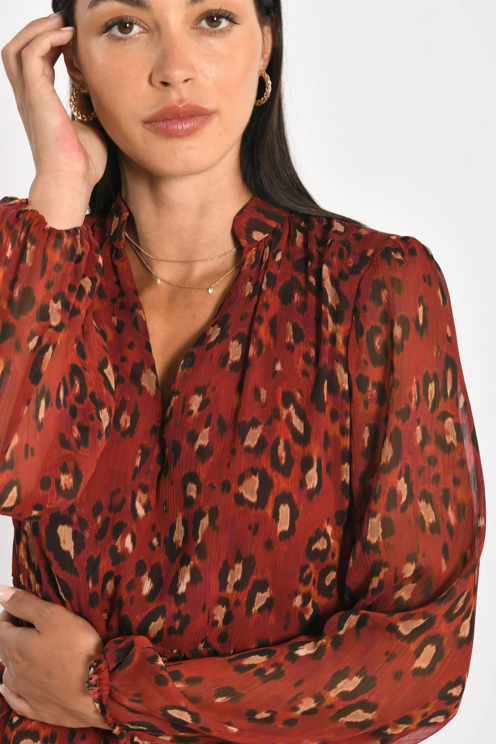 robe_courte_leopard_mina__3.webp KOOKAÏ ROBE COURTE LEOPARD MINA MULTI Bordeaux Store