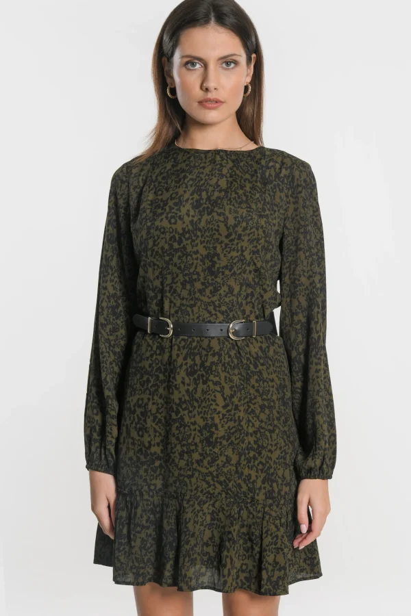 KOOKAÏ ROBE COURTE VITTORIA Kaki Fashion