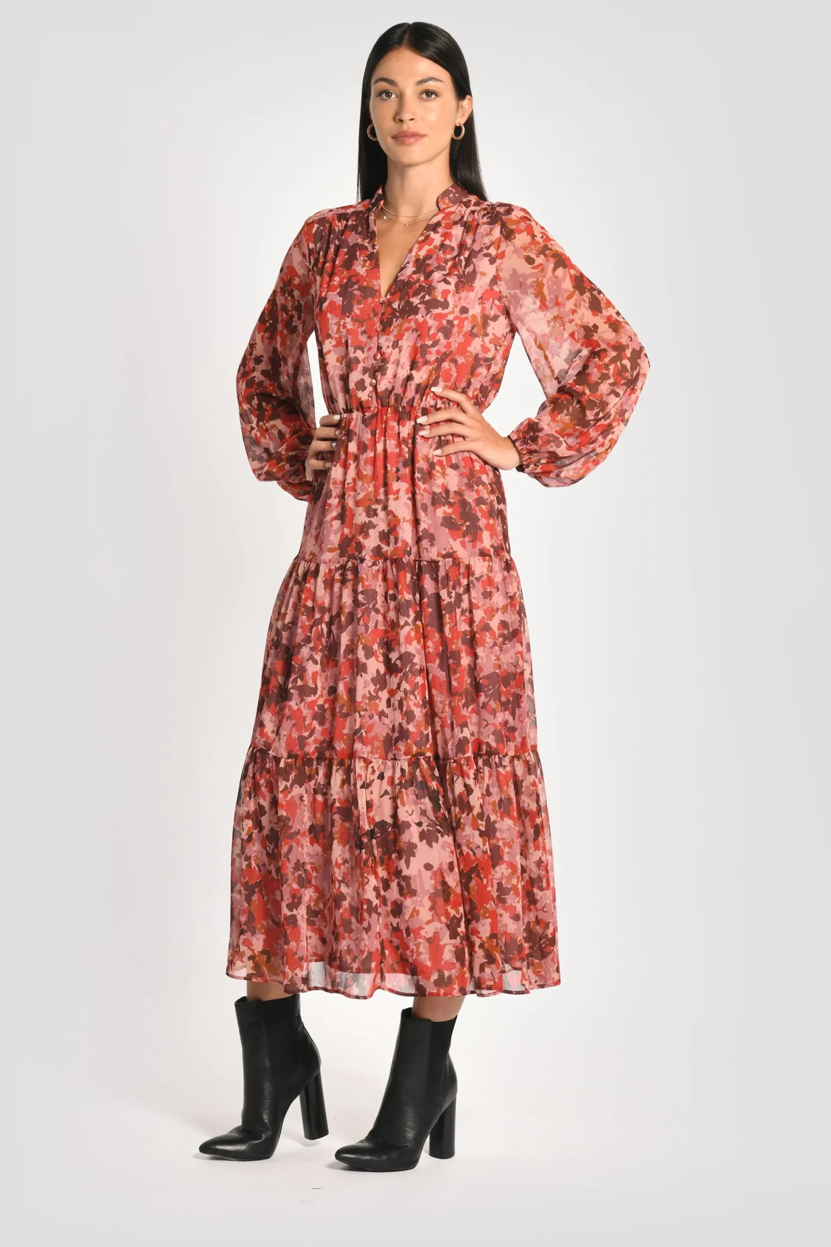 robe_longue_imprime_const_1.webp KOOKAÏ ROBE LONGUE IMPRIMÉE CONSTANCE MULTI BORDEAUX Multibordeaux Hot