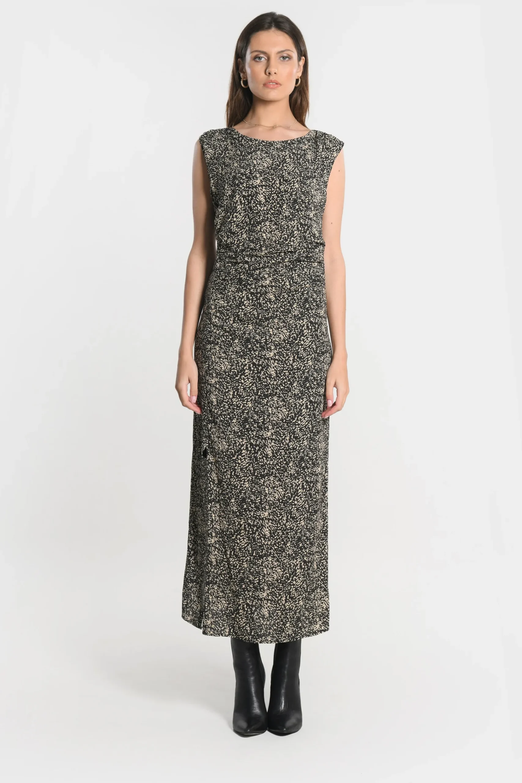 robe_midi_bianca_noir_0.webp KOOKAÏ ROBE MIDI BIANCA Noir Clearance