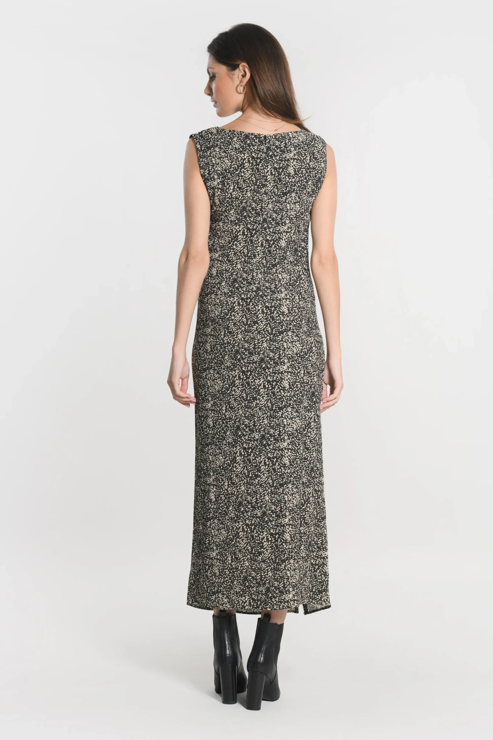 robe_midi_bianca_noir_5.webp KOOKAÏ ROBE MIDI BIANCA Noir Clearance