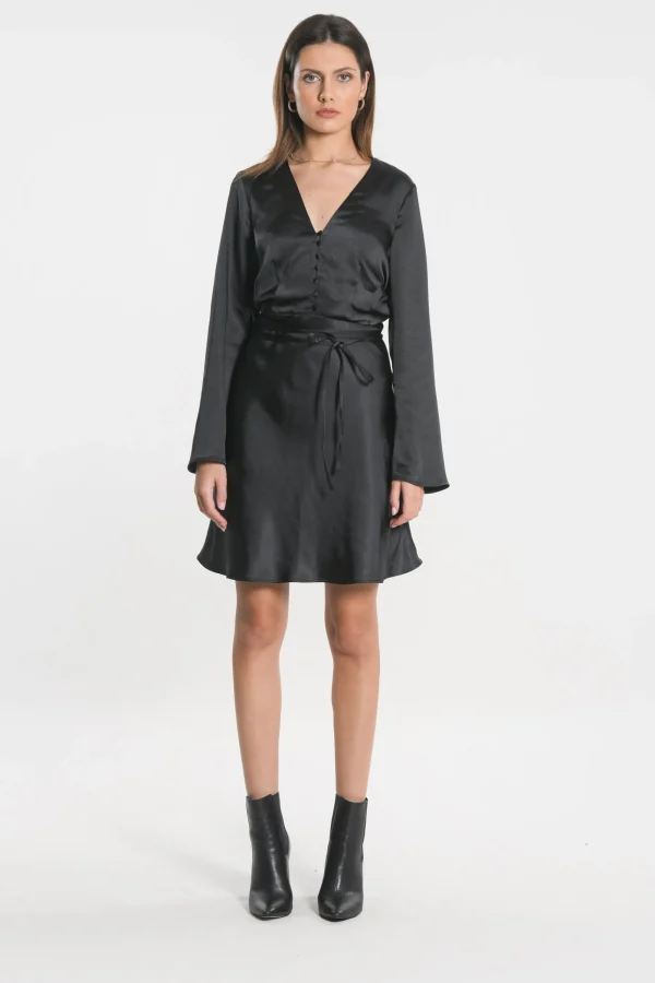 KOOKAÏ ROBE SIA VEE Noir Shop