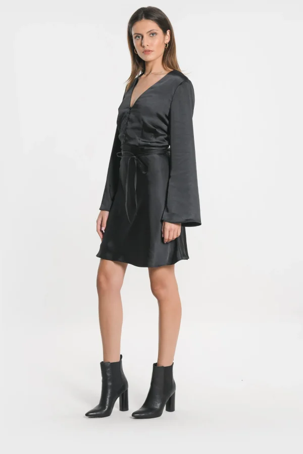 KOOKAÏ ROBE SIA VEE Noir Shop