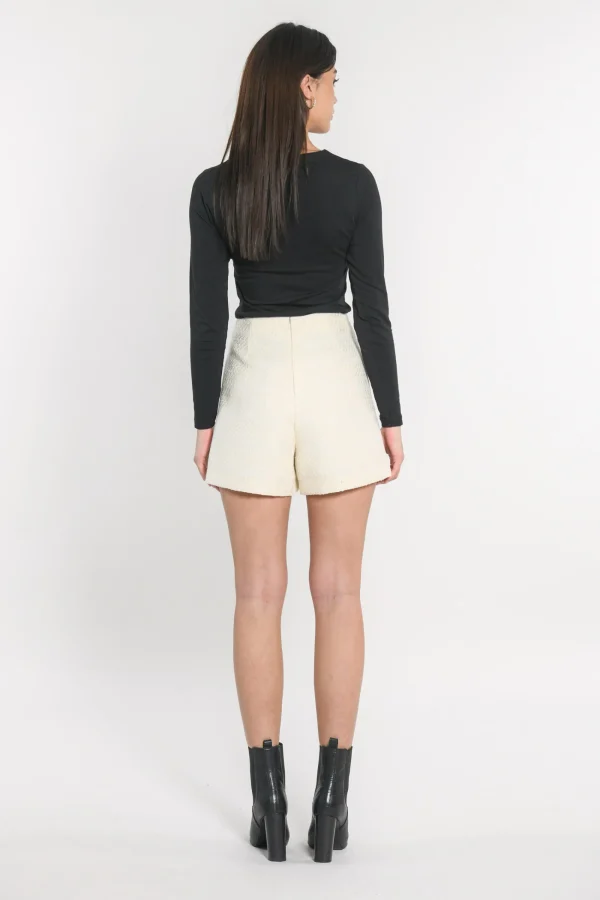 KOOKAÏ SHORT HALLY Ecru Flash Sale