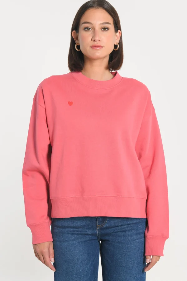 KOOKAÏ SWEATSHIRT COEUR - SUZY - RAPTURE ROSE Rapturerose Shop