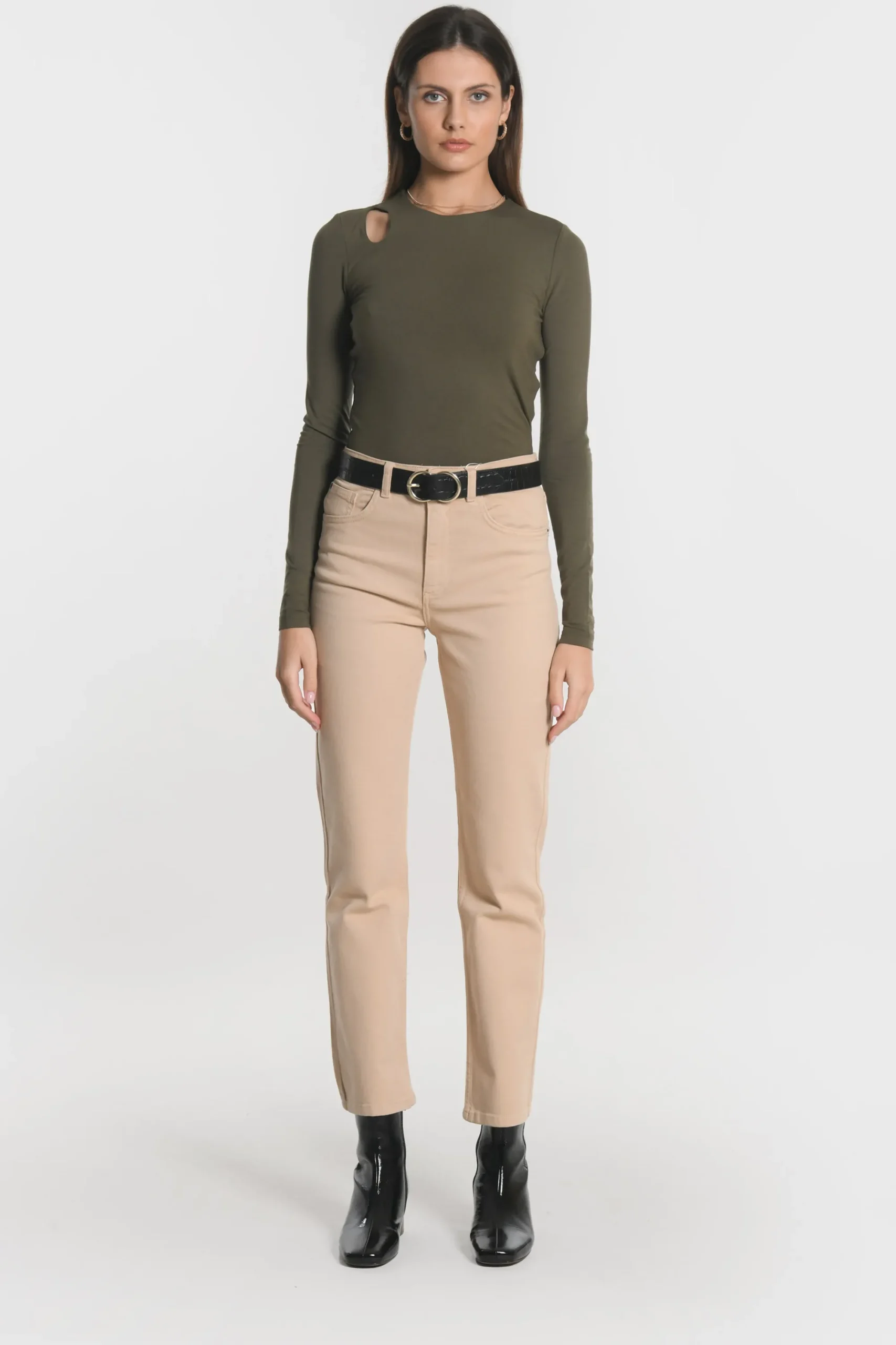 tee_shirt_cathy_kaki_3.webp KOOKAÏ TEE SHIRT CATHY Kaki New