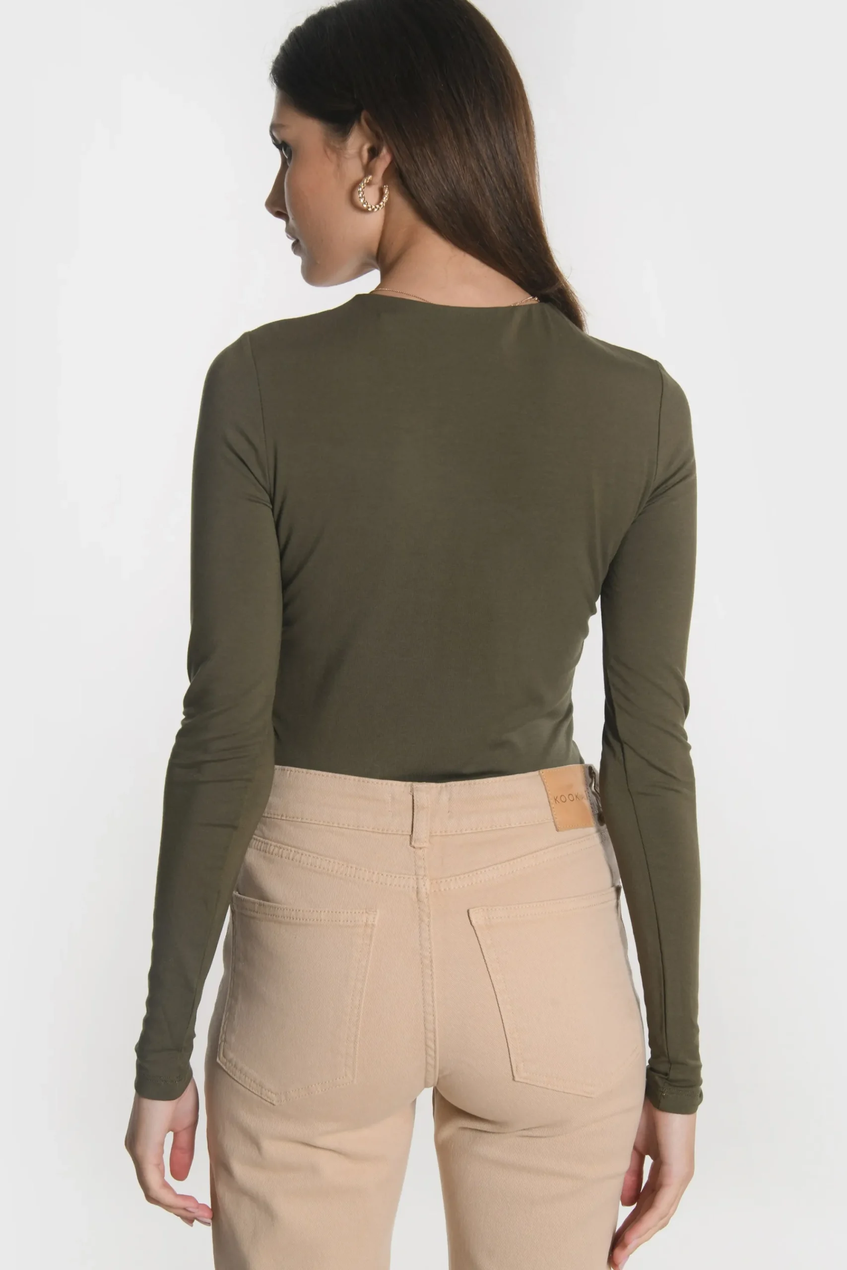 tee_shirt_cathy_kaki_4.webp KOOKAÏ TEE SHIRT CATHY Kaki New