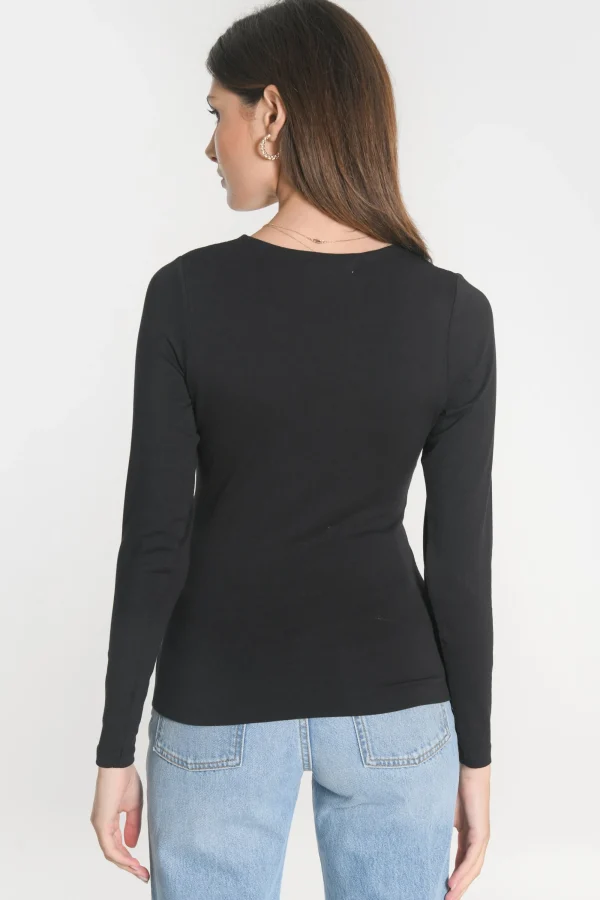 KOOKAÏ TEE SHIRT COL ROND CURT Noir Best