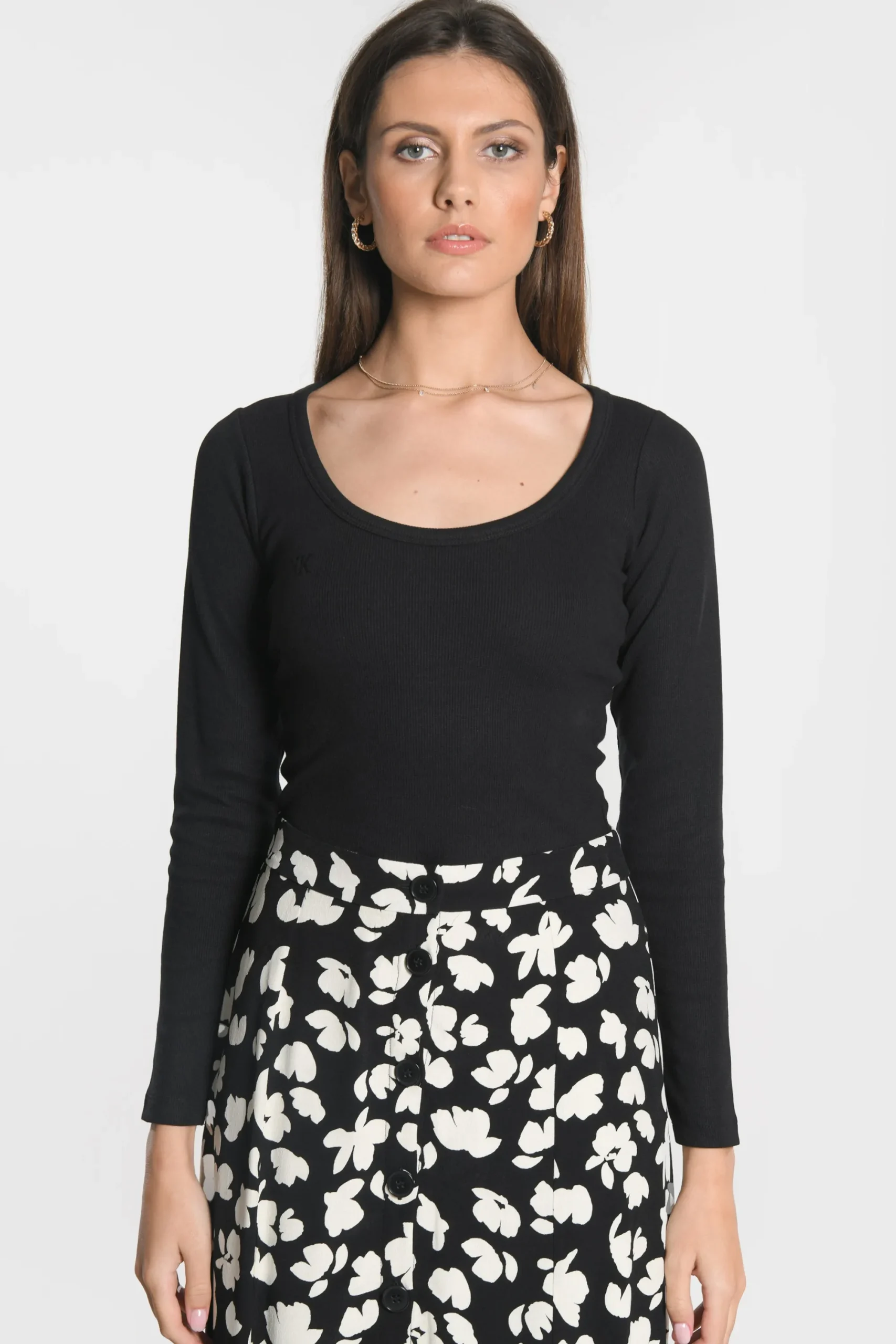 tee_shirt_merry_col_rond__0.webp KOOKAÏ TEE SHIRT MERRY COL ROND Noir Cheap