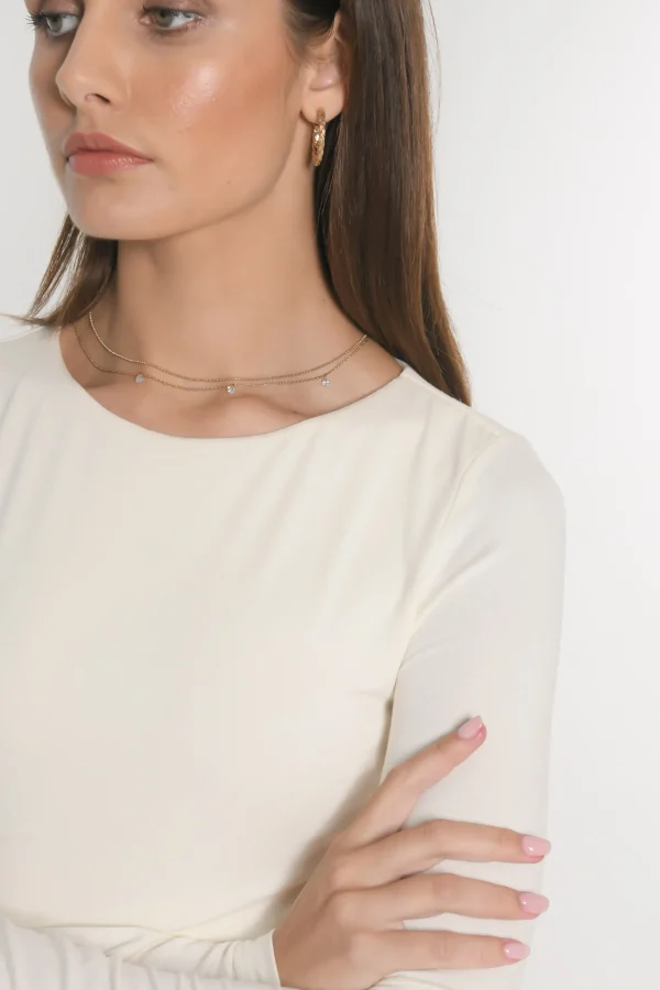 KOOKAÏ TEE SHIRT SIA Ecru Clearance