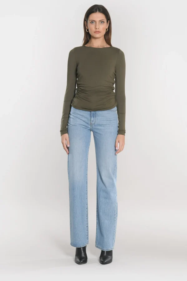 KOOKAÏ TEE SHIRT SIA Kaki Sale