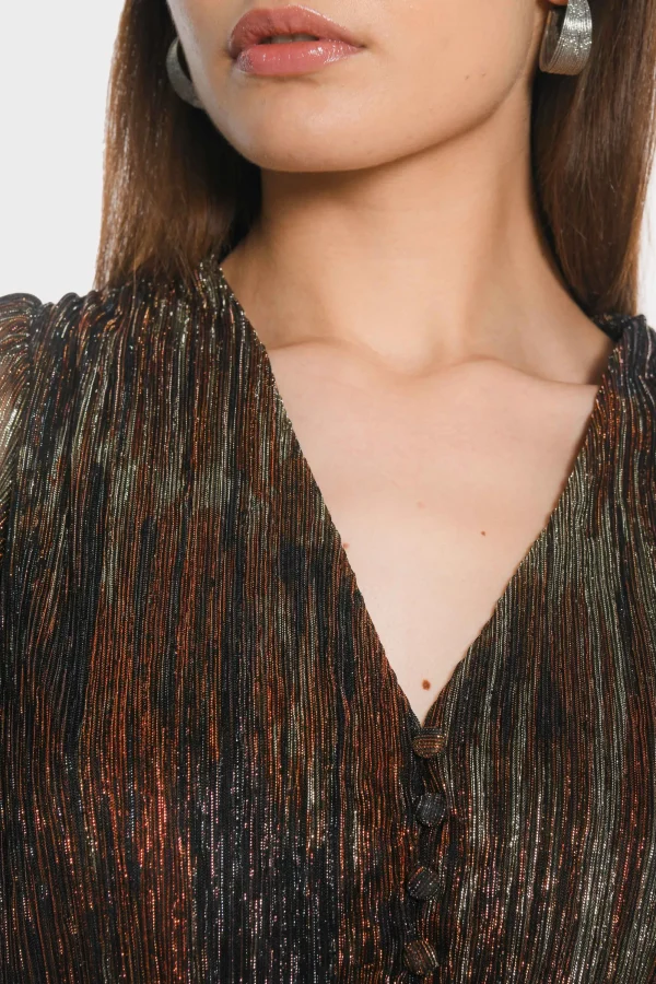 KOOKAÏ TOP - JANET - MULTI GOLD Multigold Clearance