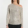 KOOKAÏ TOP MANCHES LONGUES - JAY - SILVER/GOLD Silvergold Clearance