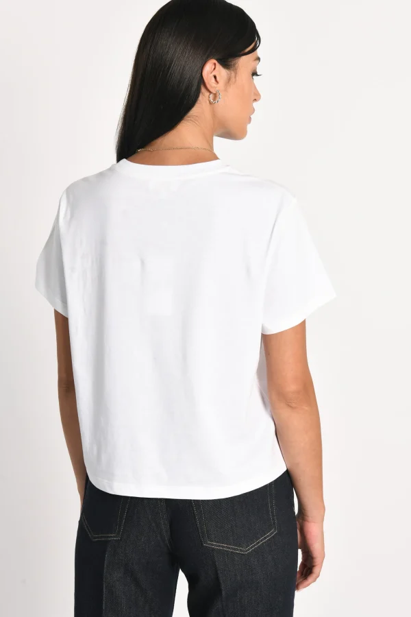 KOOKAÏ T-SHIRT CŒR PERLÉ NINA Blanc Sale