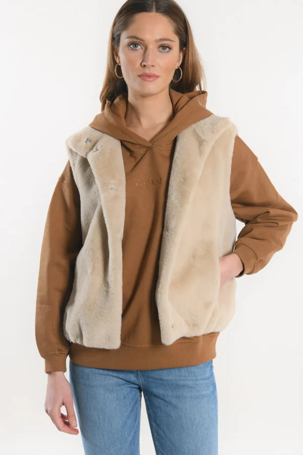KOOKAÏ VESTE - RACHEL - Vison Cheap