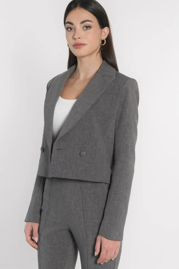 KOOKAÏ VESTE COURTE TESSA Gris Cheap