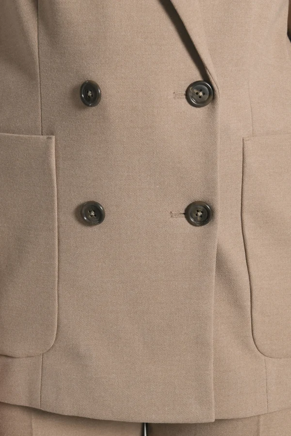 KOOKAÏ VESTE CROISÉE MACHA Beige Cheap