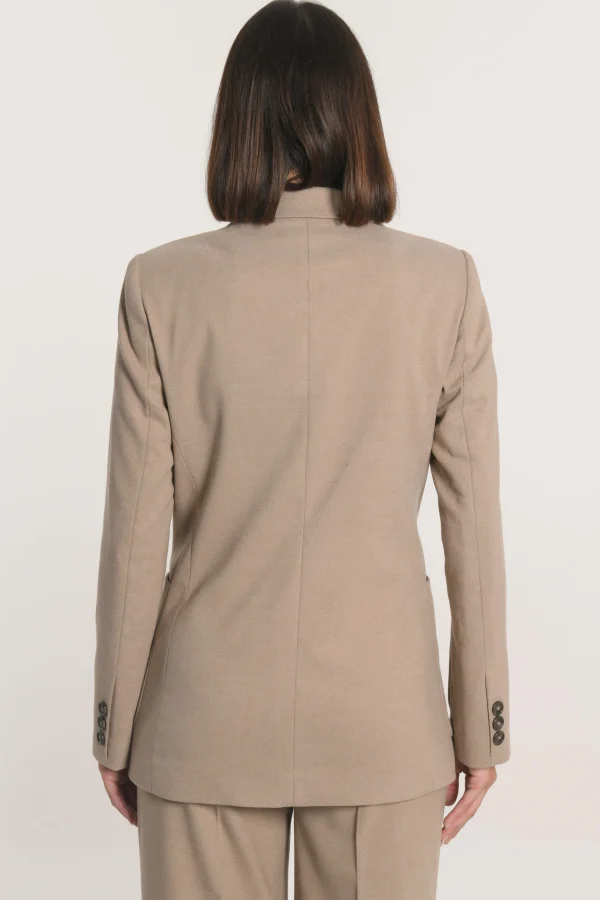 KOOKAÏ VESTE CROISÉE MACHA Beige Cheap
