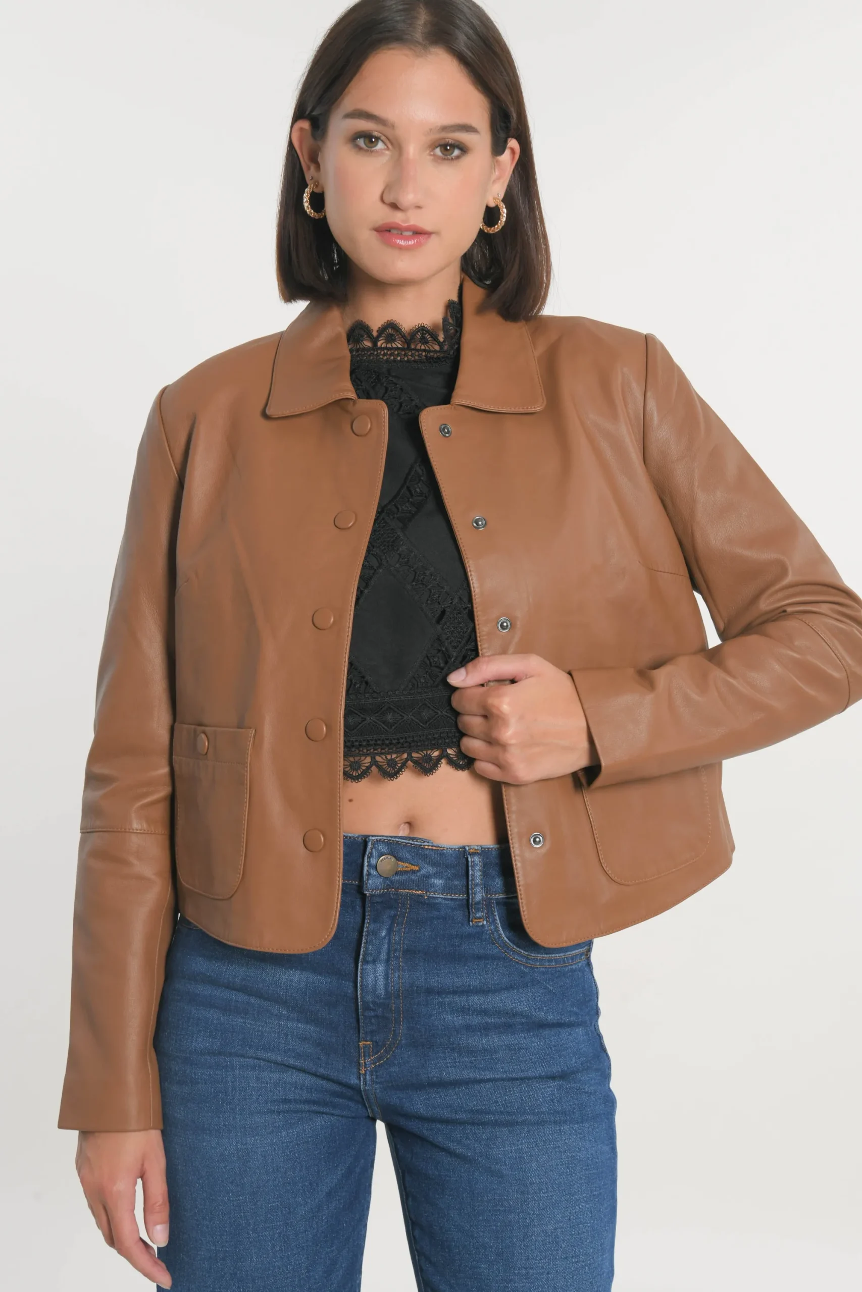 veste_cuir__olivia__camel_0.webp KOOKAÏ VESTE CUIR - OLIVIA - Camel Cheap