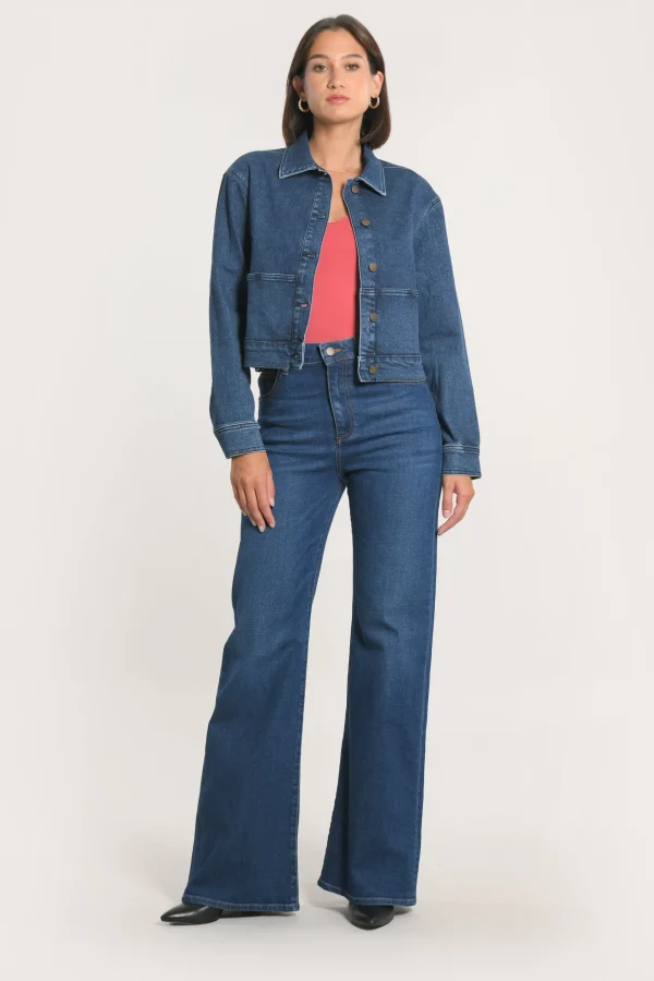 KOOKAÏ VESTE JEAN JENNY Stone Hot