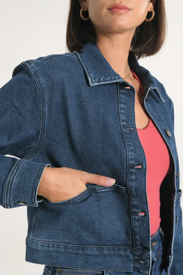 KOOKAÏ VESTE JEAN JENNY Stone Hot