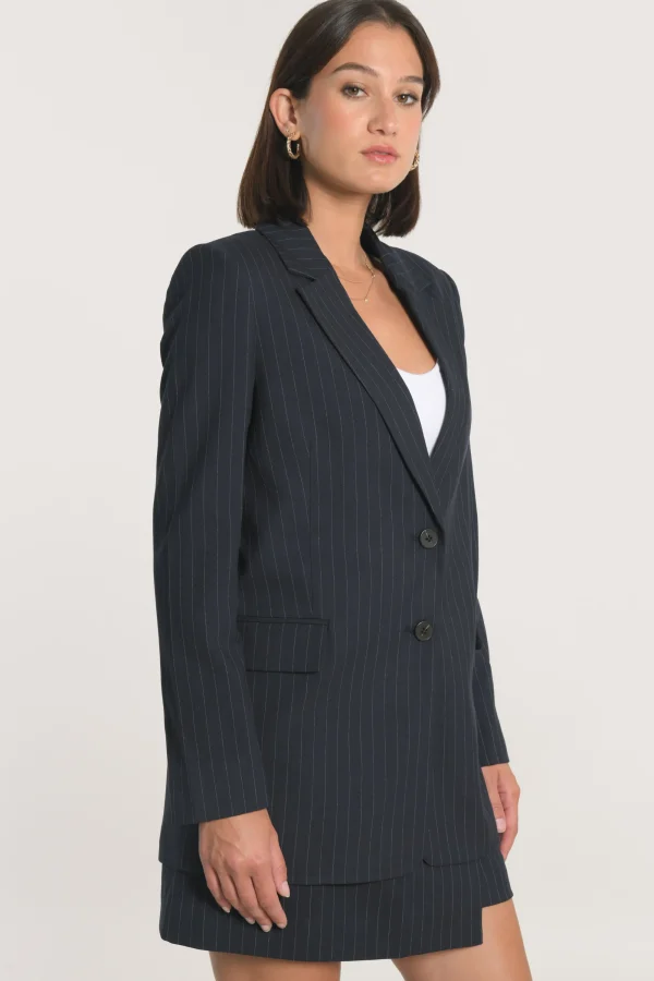 KOOKAÏ VESTE RAYURE TENNIS AUDREY Navy Best Sale