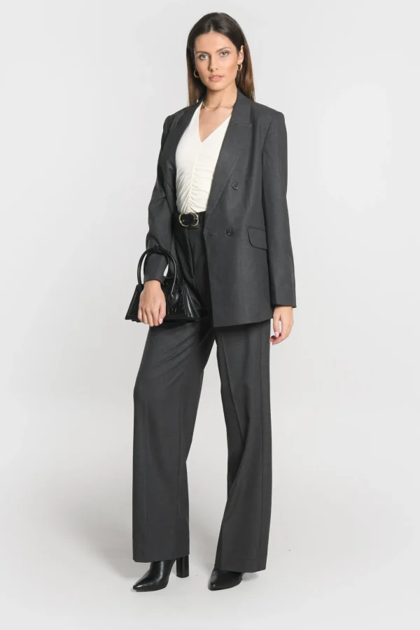 KOOKAÏ VESTE SHEILA GRIS FONCE Grisfonce Flash Sale