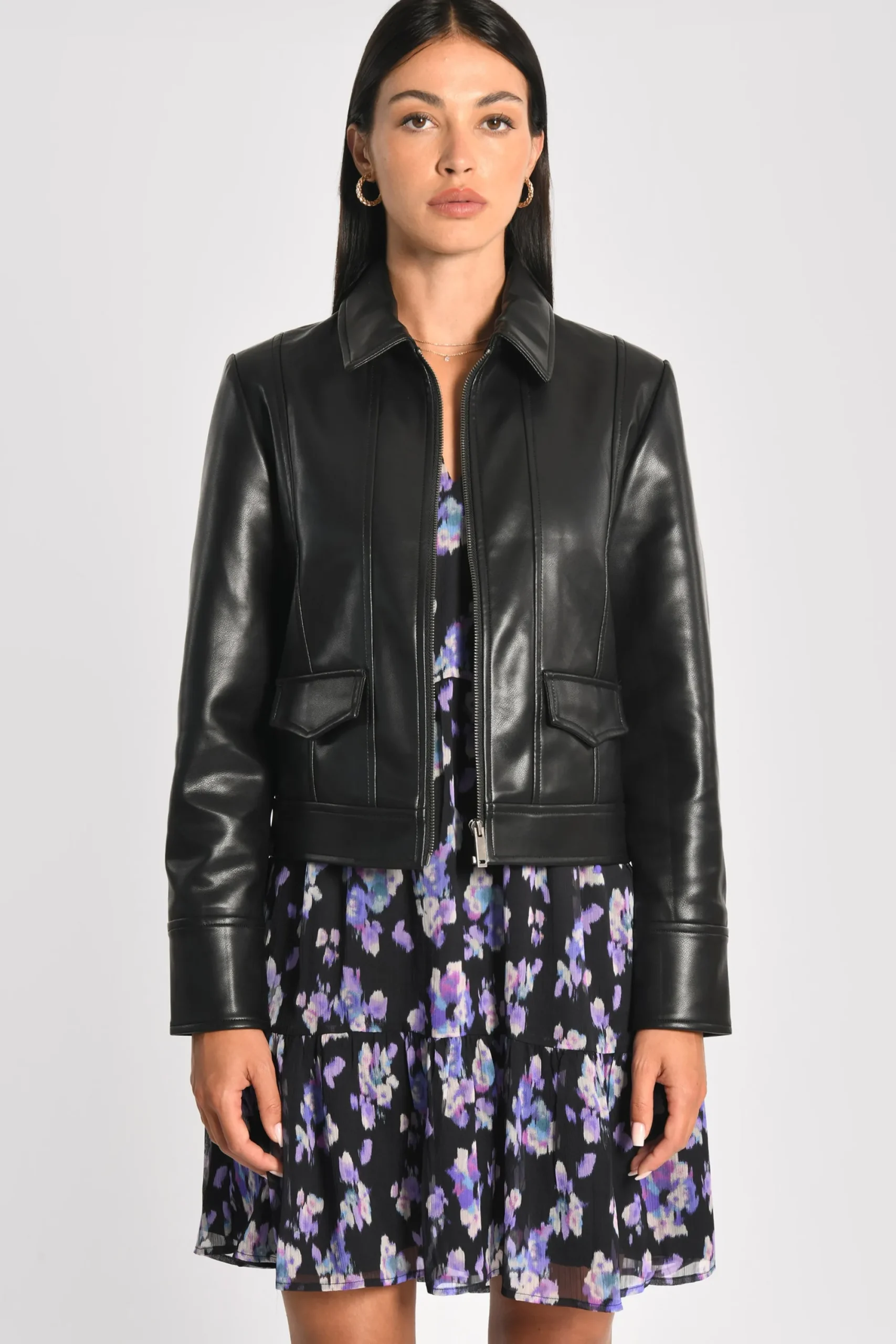 veste_simili_cuir_kendall_0.webp KOOKAÏ VESTE SIMILI CUIR KENDALL Noir Store
