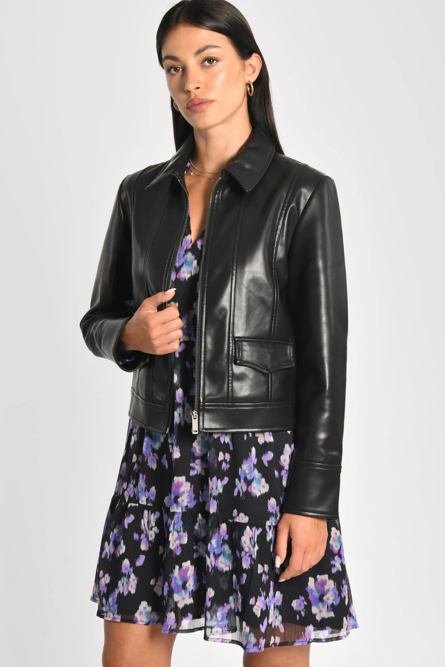 veste_simili_cuir_kendall_1.webp KOOKAÏ VESTE SIMILI CUIR KENDALL Noir Store
