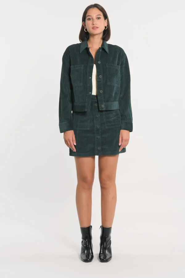 KOOKAÏ VESTE VELOURS SUZANNE Emeraude Clearance